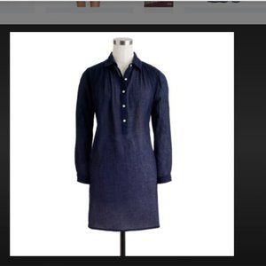 J. CREW NAVY BLUE WHISPER GAUZE BEACH TUNIC SIZE SMALL